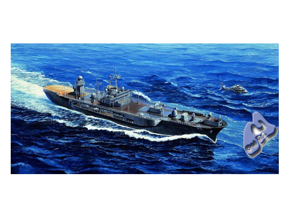 TRUMPETER maquette bateau 05717 USS BLUE RIDGE LCC-19 2004 1/700