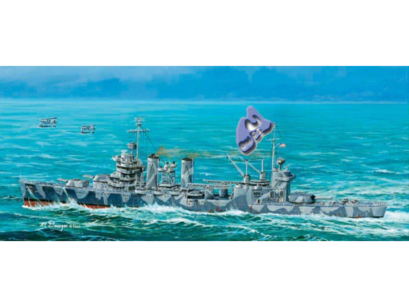 TRUMPETER maquette bateau 05745 TUSCALOOSA 1944 1/700