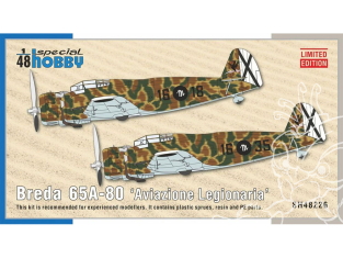 Special Hobby maquette avion 48226 Breda 65A-80 ‘Aviazione Legionaria’ 1/48