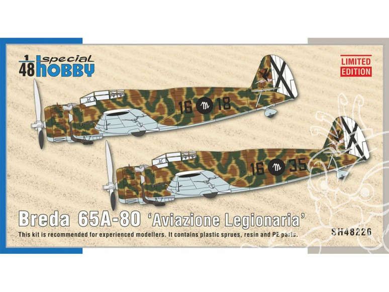 Special Hobby maquette avion 48226 Breda 65A-80 ‘Aviazione Legionaria’ 1/48