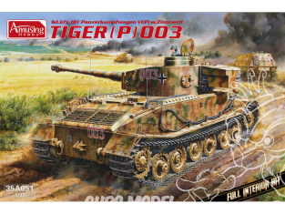 Amusing maquette militaire 35A051 Tiger P (003) Intérieur complet 1/35