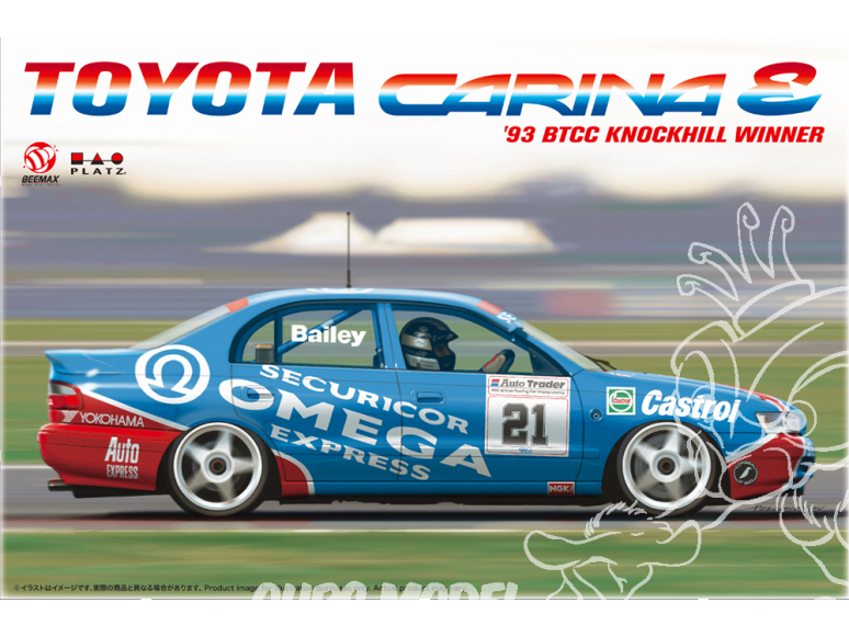 Beemax maquette voiture BX24031 Toyota Carina ST191 BTCC 1993 Vainqueur Knockhill 1/24