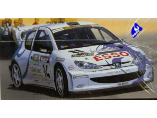 tamiya maquette voiture 24221 peugeot 206 wrc 1/24