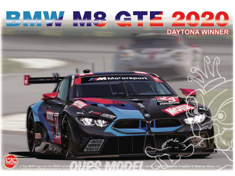 NuNu maquette voiture de Piste PN24036 BMW M8 GTE 2020 VAINQUEUR DAYTONA 1/24