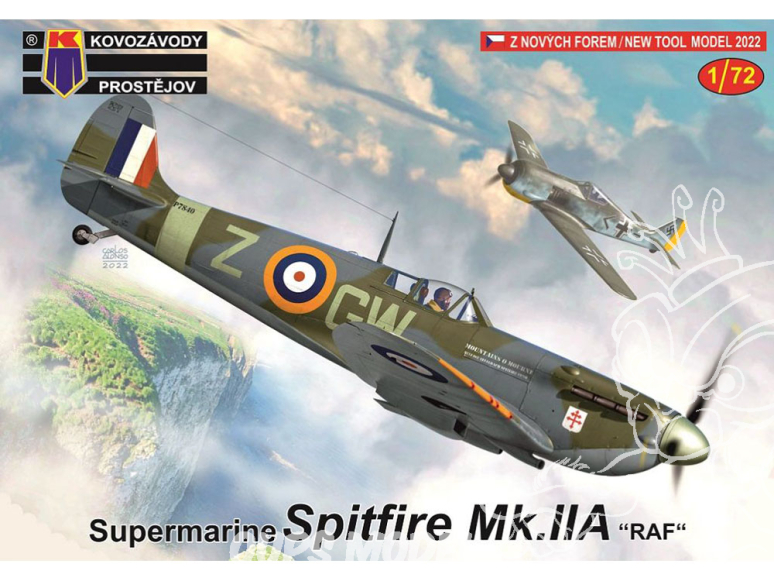 KP Model kit avion KPM0302 Supermarine Spitfire Mk.IIa "RAF" 1/72