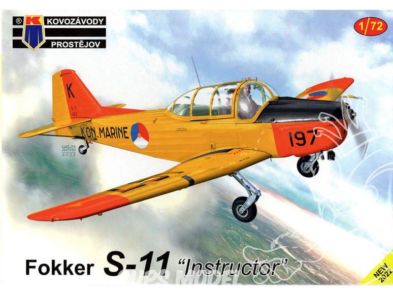KP Model kit avion KPM0371 Fokker S-11 "Instructor" 1/72