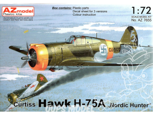 AZ Model Kit avion AZ7655 Curtiss Hawk H-75A chasseur nordique 1/72