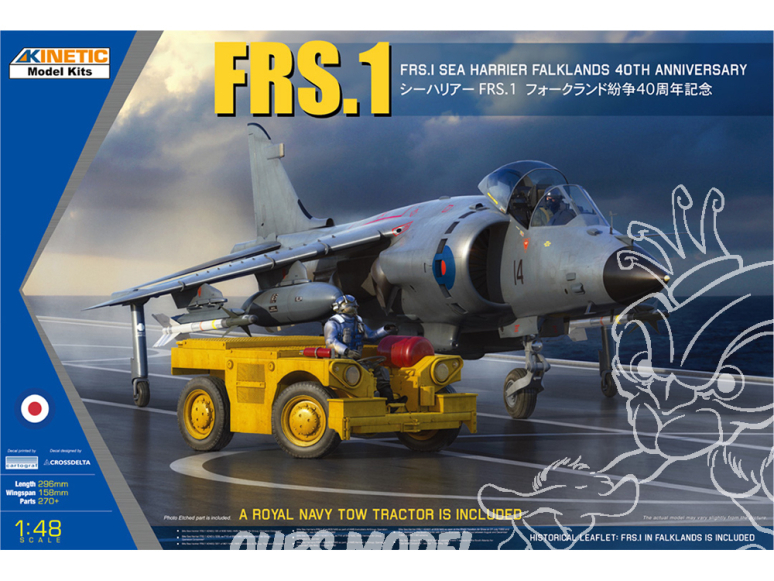 Kinetic maquette avion K48138 FRS.1 Sea Harrier Falkland 40th Anniversary 1/48