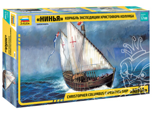 Zvezda maquette bateau 9005 Navire d'expédition de Christophe Colomb Caravelle Nina 1/100