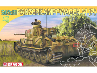 Dragon maquette militaire 7209 Sd.Kfz.181 PANZERKAMPFWAGEN VI (P) 1/72