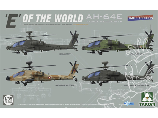 Takom maquette hélicoptère 2603 "E" du monde - AH-64E Hélicoptère d'attaque Edition Limitée 1/35