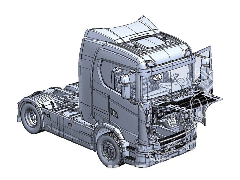 Italeri Maquette Camion : Scania S730 Highline 4X2