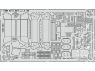 Eduard photodecoupe militaire 36499 Amélioration Sd.Kfz.251/1 Ausf.C Academy 1/35
