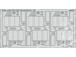 Eduard photodecoupe militaire 36500 Bacs de rangement latéraux Sd.Kfz.251/1 Ausf.C Academy 1/35