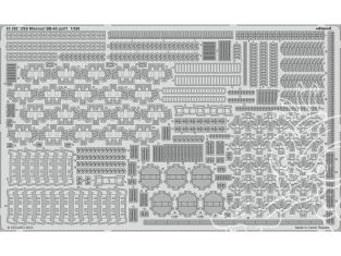 Eduard photodecoupe bateau 53292 Amélioration USS Missouri BB-63 Hobby Boss 1/350