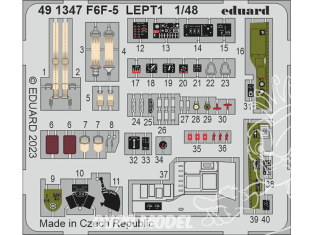 EDUARD photodecoupe avion 491347 Amélioration F6F-5 Eduard 1/48