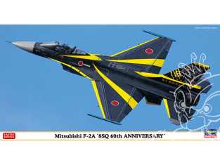 Hasegawa maquette avion 07517 Mitsubishi F-2A Machine 8SQ 60e anniversaire 1/48