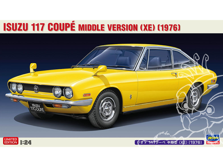 HASEGAWA maquette voiture 20599 Isuzu 117 Coupé Type Intermédiaire (XE) (1976) 1/24