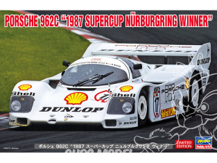 Hasegawa maquette voiture 20603 Porsche 962C « Vainqueur de la Supercoupe du Nürburgring 1987 » 1/24