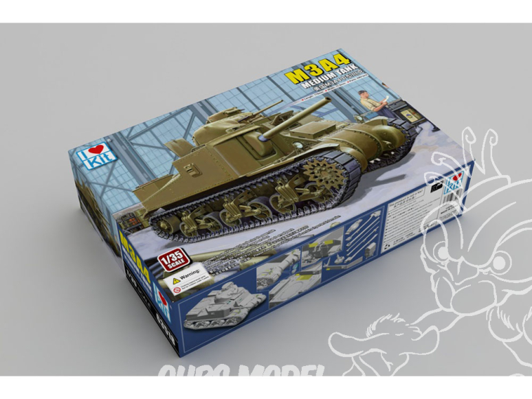 I Love Kit maquette militaire 63518 M3A4 Medium Tank 1/35