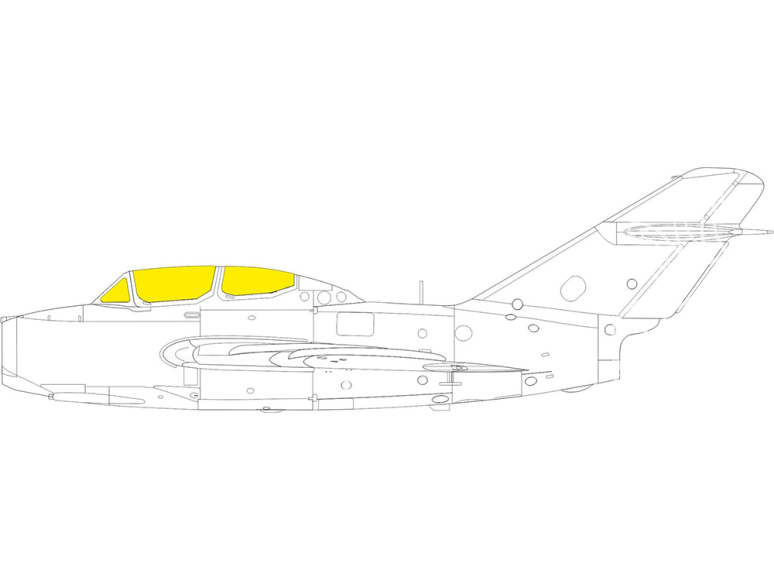 Eduard Express Mask CX645 UTI MiG-15 Eduard 1/72
