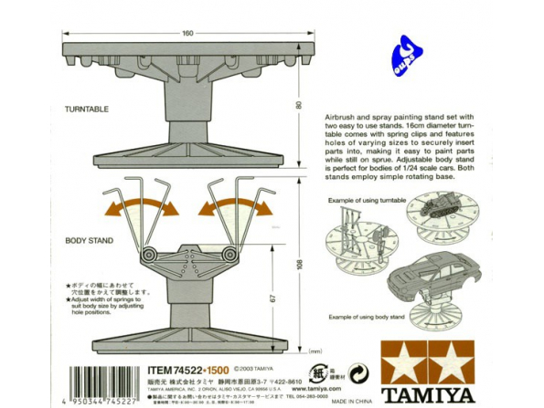 tamiya 74522 stand peinture