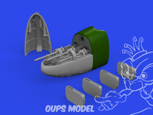 Eduard kit d'amelioration brassin Print 672311 Nose guns Messerschmitt Bf 110E Eduard 1/72