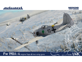 EDUARD maquette avion 84117 Focke Wulf Fw 190A-4 Engine flaps & Two wing guns WeekEnd Edition 1/48