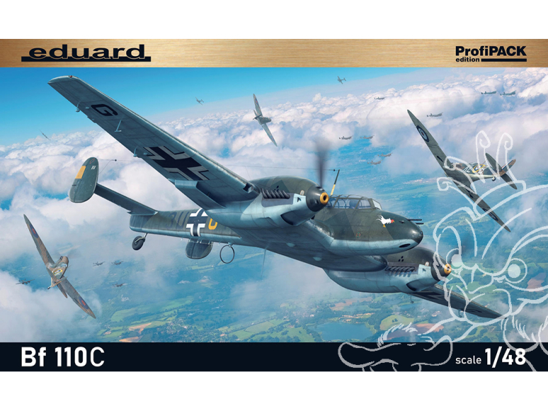 EDUARD maquette avion 8209 Messerschmitt Bf 110C ProfiPack Edition 1/48