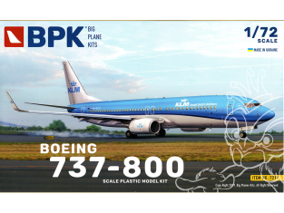 BPK maquette avion 7219 Boeing 737-800 KLM 1/72