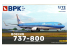 BPK maquette avion 7219 Boeing 737-800 KLM 1/72