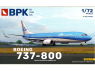 BPK maquette avion 7219 Boeing 737-800 KLM 1/72