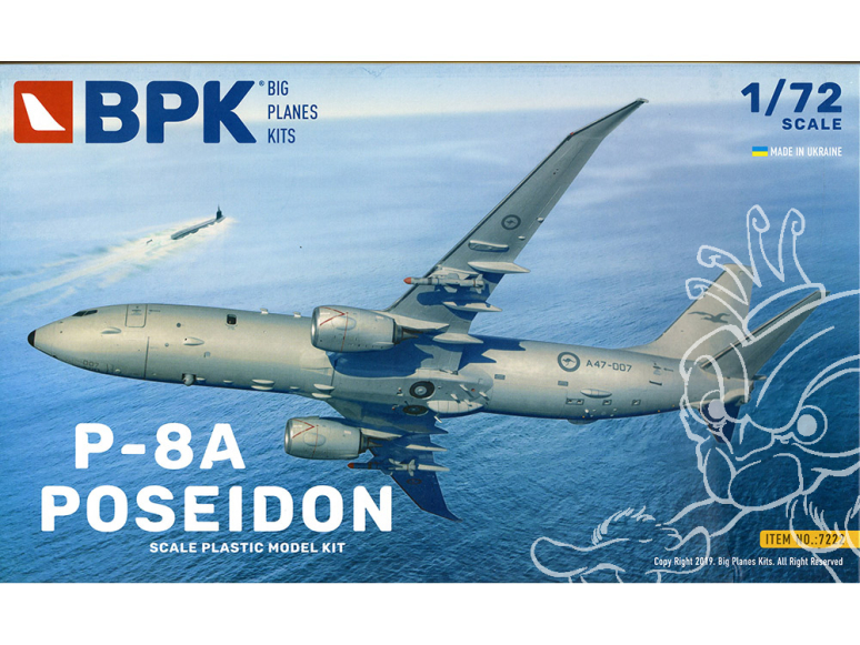 BPK maquette avion 7222 Boeing P-8A poseidon 1/72