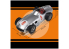 IXO maquette voiture MERCEDES-BENZ W 196 R N°8 Pilote Juan Manuel Fangio 1/8