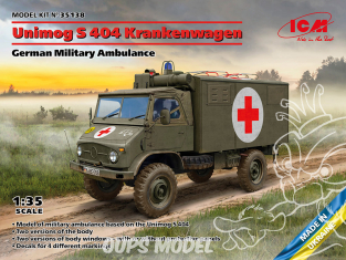 Icm maquette militaire 35138 Unimog S 404 Krankenwagen 1/35