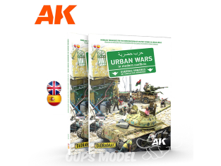 Ak Interactive livre AK548 LES GUERRES URBAINES DANS LES CONFLITS MODERNES en Anglais et espagnol