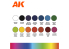 Ak interactive peinture acrylique 3G Set AK11775 SET DE DÉMARRAGE DE BASE 14 COULEURS SÉLECTIONNÉES PAR JOSEDAVINCI
