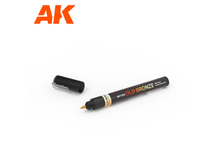 AK interactive AK1303 MARQUEUR LIQUIDE MÉTALLIQUE BRONZE ANCIEN