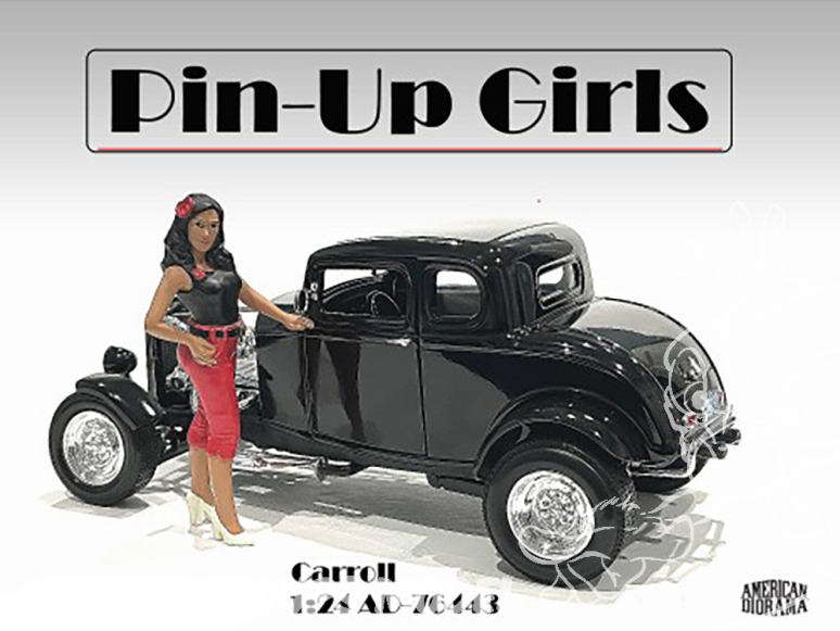 American Diorama figurine AD-76443 Pin-up Girl - Carroll 1/24