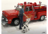 American Diorama figurine AD-76420 Pompiers - Entrainement chien pompier 1/24