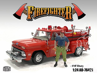 American Diorama figurine AD-76421 Pompiers - En repos 1/24