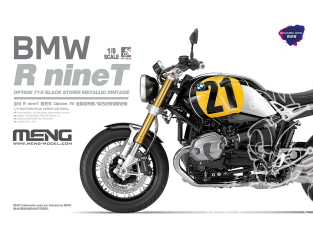 MENG MT-003U Une autre livrée classique de la BMW R nineT Pré-peinte 1/9