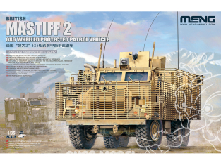 Meng maquette militaire SS-012 Le féroce Mastiff 2 sur le champ de bataille 1/35
