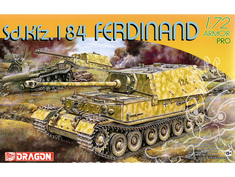 DRAGON maquette militaire 7344 Sd.Kfz.184 Ferdinand 1/72