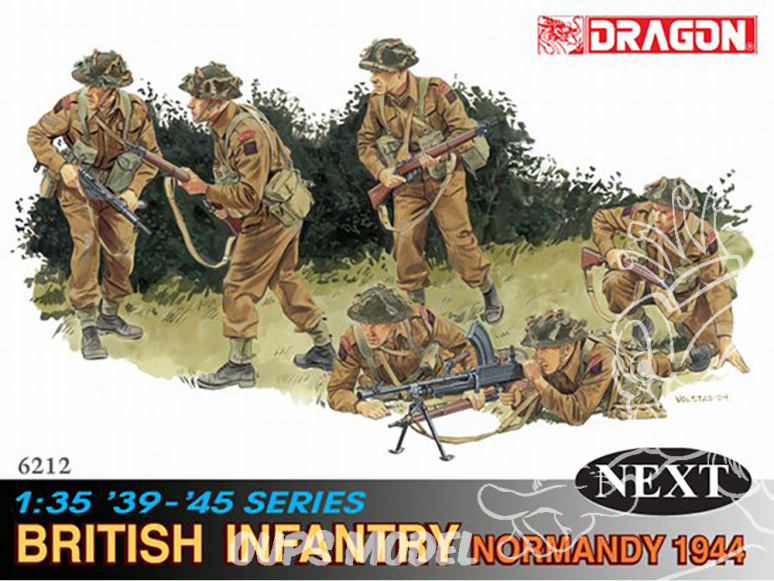 dragon maquette militaire 6212 Infanterie britannique (Normandie 1944) 1/35