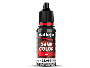 Vallejo Peinture Acrylique Game Color Nouvelle gamme 72091 Encre Sépia 17ml