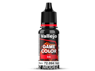Vallejo Peinture Acrylique Game Color Nouvelle gamme 72094 Encre Noire 17ml