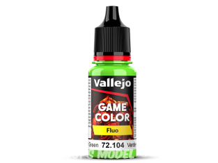 Vallejo Peinture Acrylique Game Color Nouvelle gamme 72104 Vert fluo 17ml