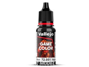 Vallejo Peinture Acrylique Game Color Nouvelle gamme 72051 Noir 17ml