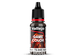 Vallejo Peinture Acrylique Game Color Nouvelle gamme 72045 Brun carbonisé 17ml